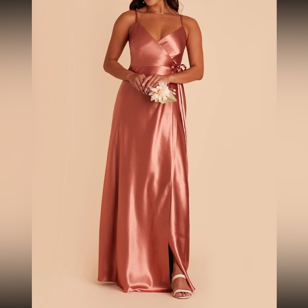 Birdy Grey Cindy Satin Bridesmaid Dress Terracotta Large never worn